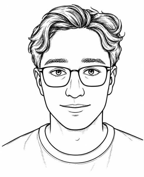 Sketch portrait of Jon